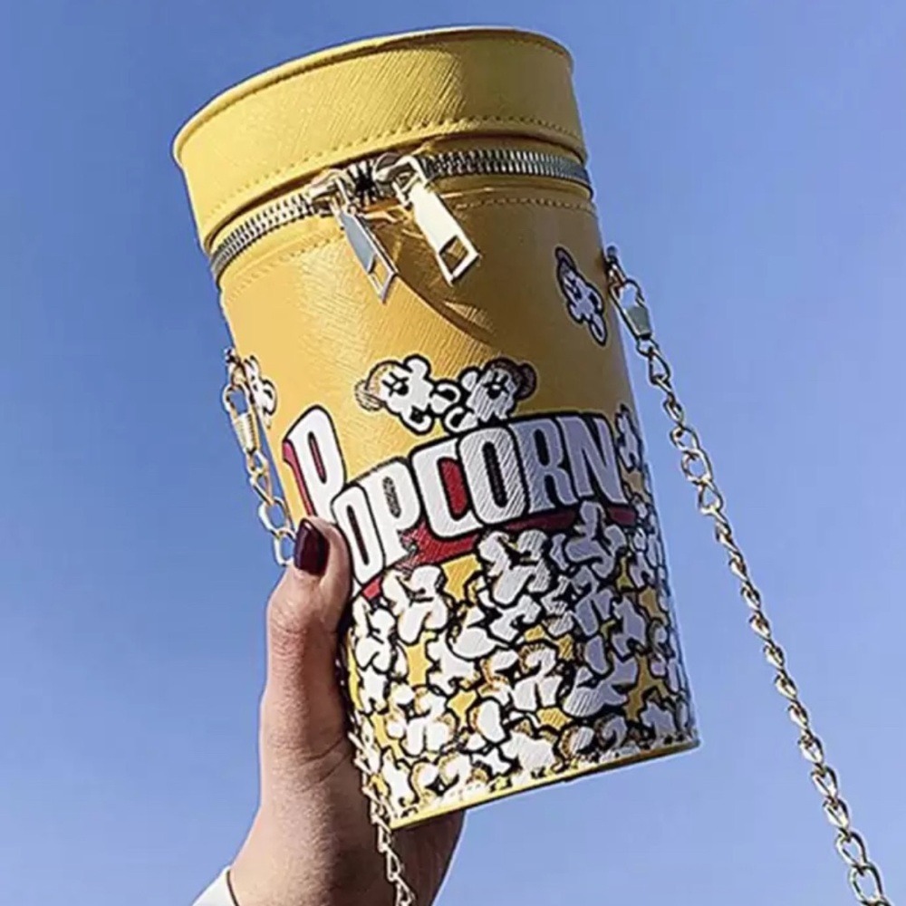 Yellow Popcorn Bucket Bag